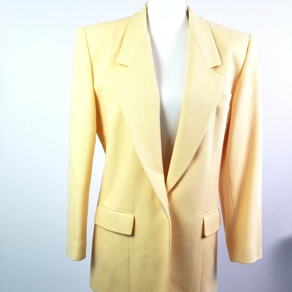 LIZ CLAIBORNE  Wool Lined Single Button Blazer